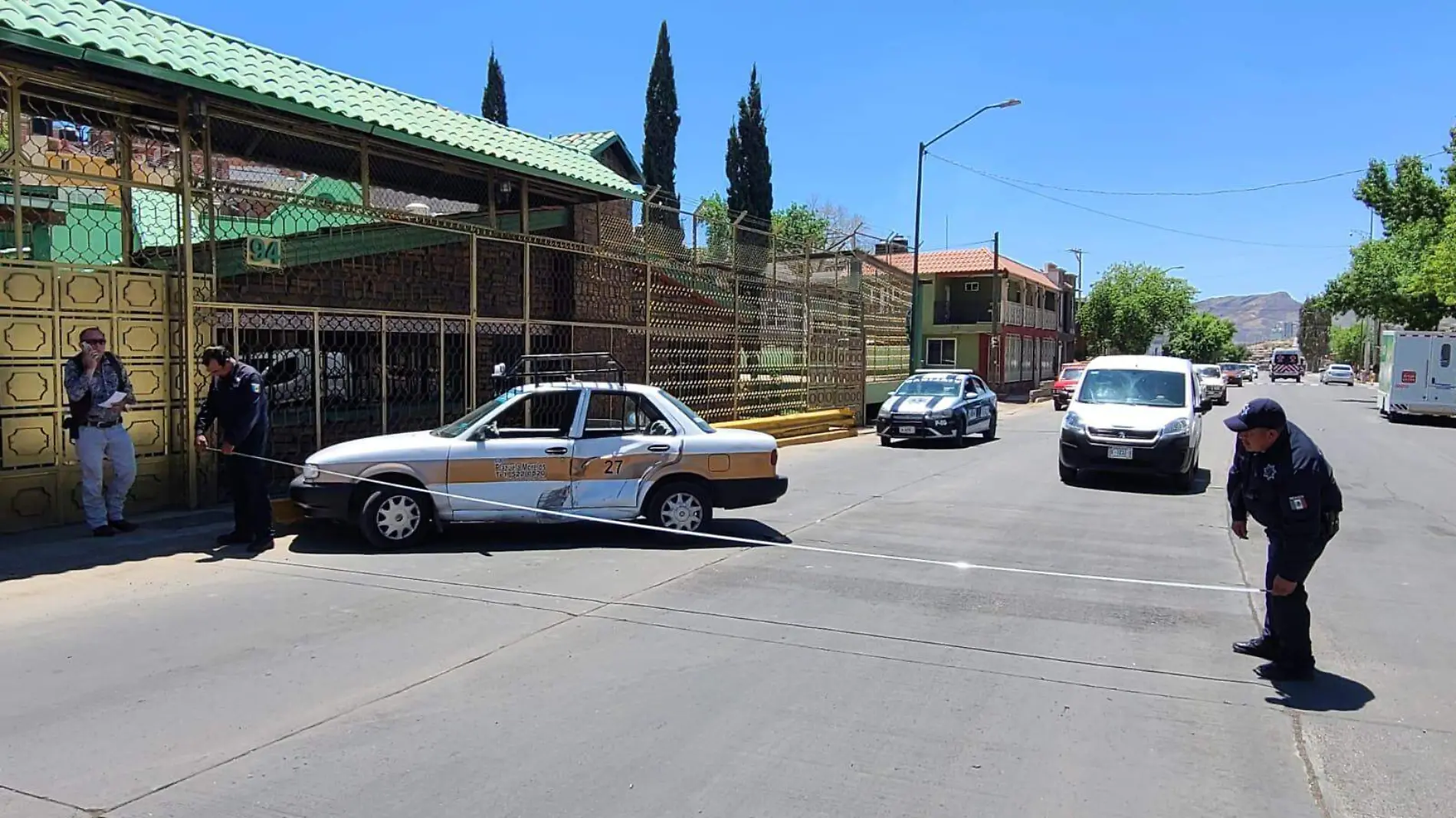 Choque contra taxi